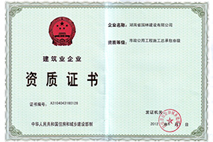 市政公用工程施工总承包叁级资质